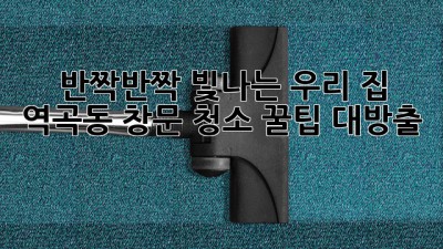 ✨ 반짝반짝 빛나는 우리 집! 역곡동 창문 청소 꿀팁 대방출 🏡