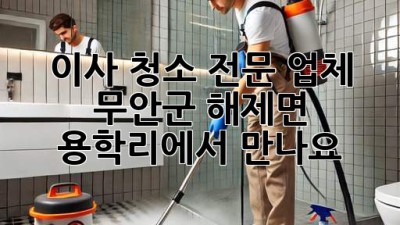 이사 청소 전문 업체, 무안군 해제면 용학리에서 만나요! ✨